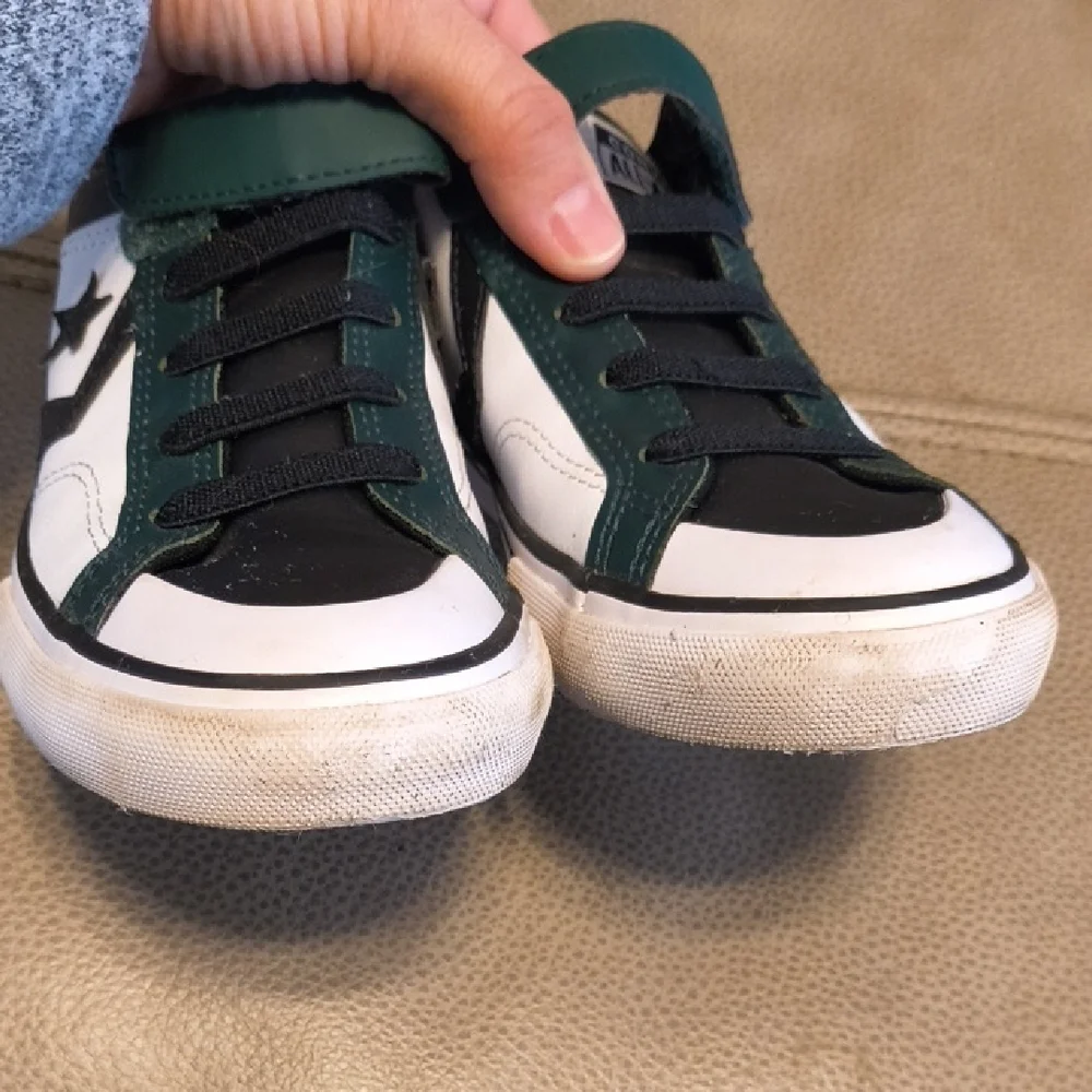 Converse Black and Teal Sneakers